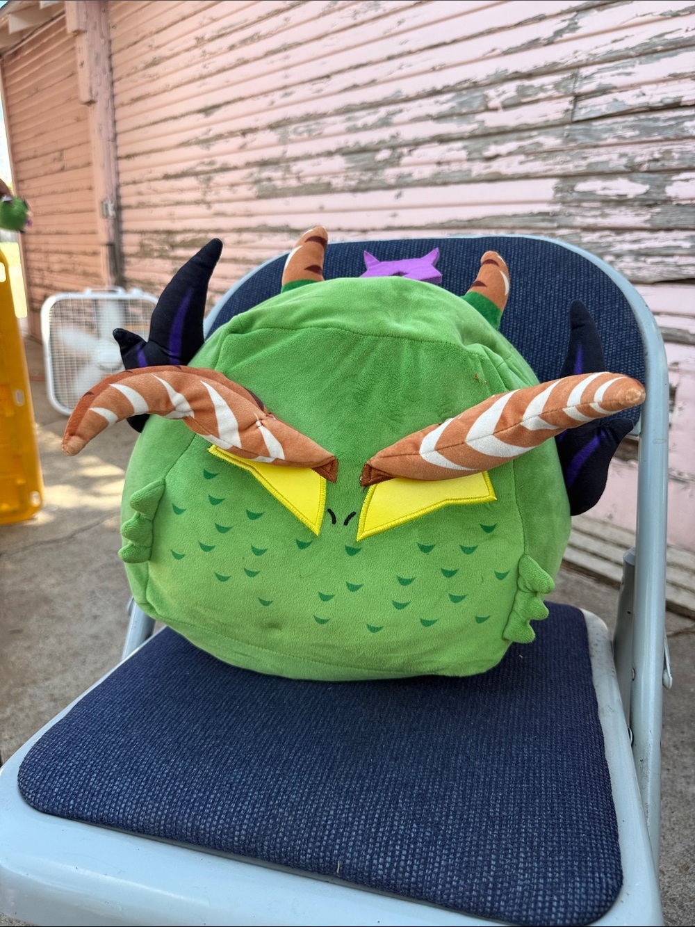 Green Monster Plush Backpack for Kids - Fun Character Bag